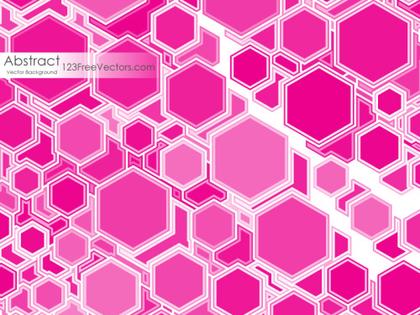 Pink Polygon Shape Background Design