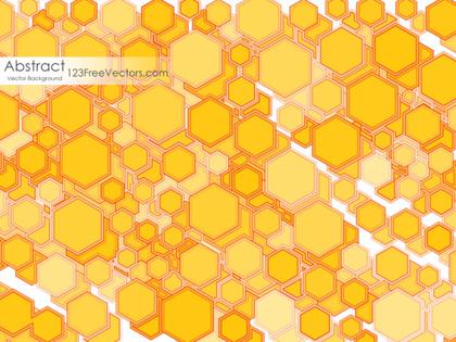 Yellow Polygon Shape Background Design