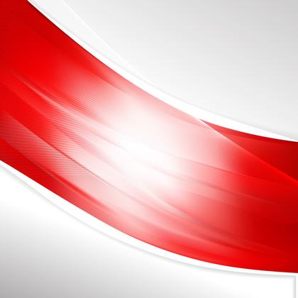Red and White Abstract