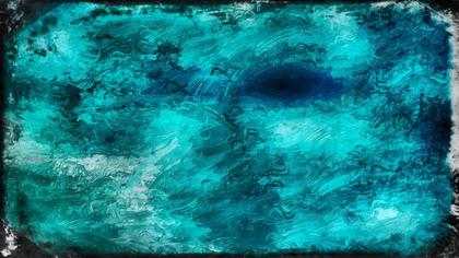 Abstract Teal Brushstrokes