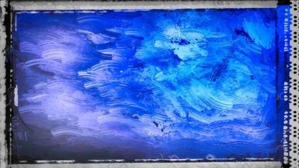 Blue Brushstroke Painting
