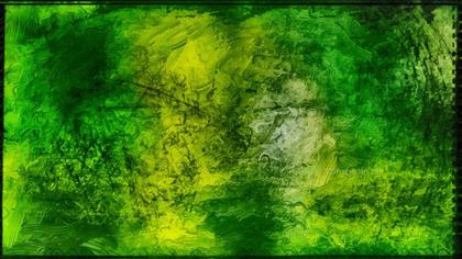 Green Brushstrokes Abstract