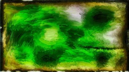 Abstract Green Brushstrokes