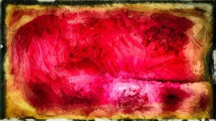 Red Brushstrokes Painting