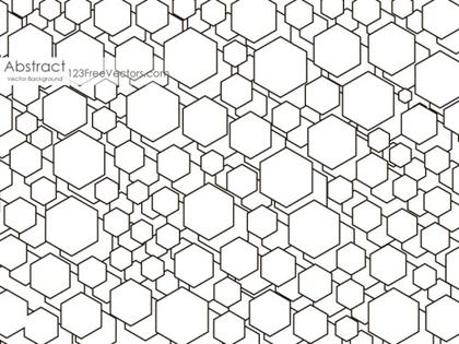 Black and White Polygon Shape Background