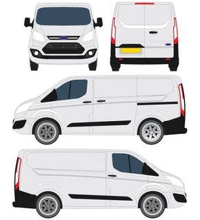 Ford Transit Courier Vector Outline