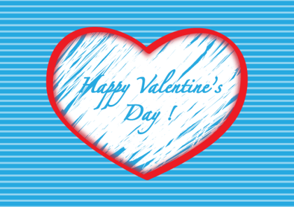 Happy Valentine Day Heart Background Vector Illustration