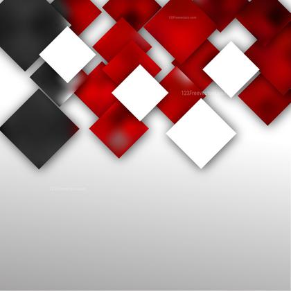 Red Black and White Squares Abstract Background