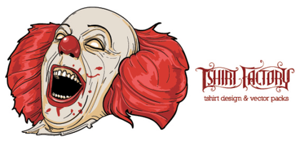 Evil Clown Free Vector Art