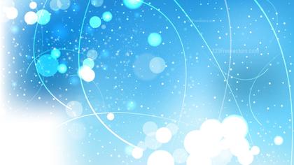 Abstract Blue and White Bokeh Background Illustrator