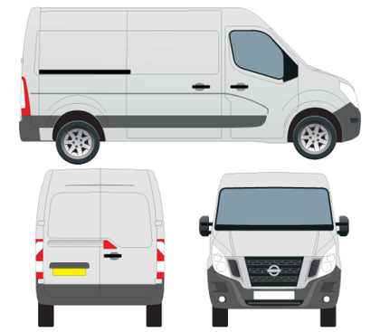 Nissan NV400 Van Vector Outline