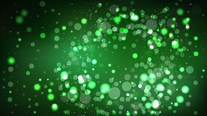 Green and Black Blurred Lights Background