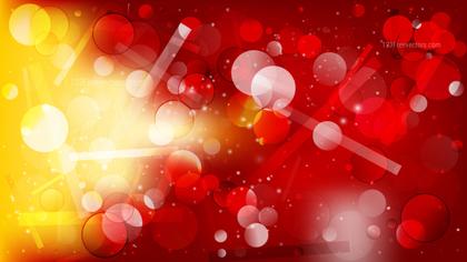 Abstract Red and Yellow Bubbles