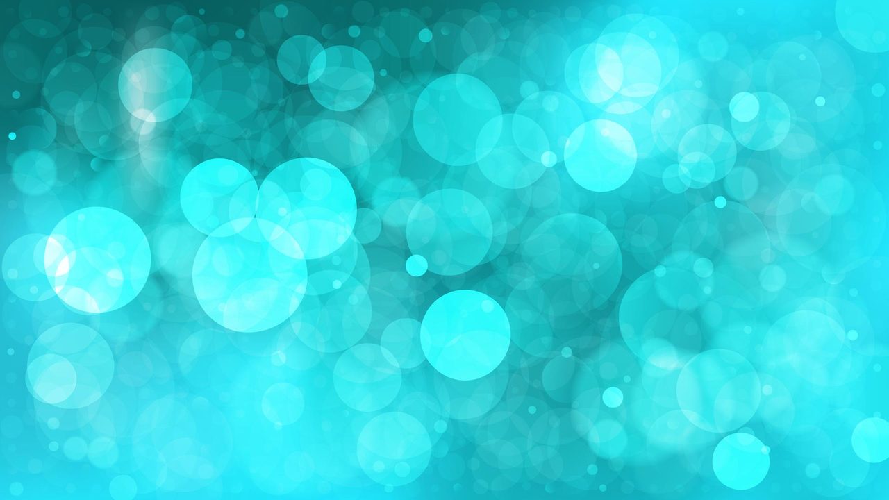 Turquoise Bokeh Background