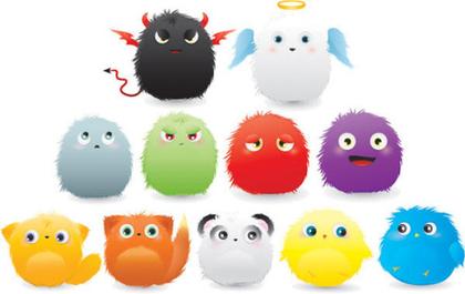 Furry Creatures Vector Art