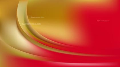 Swirling Gold and Red Abstract