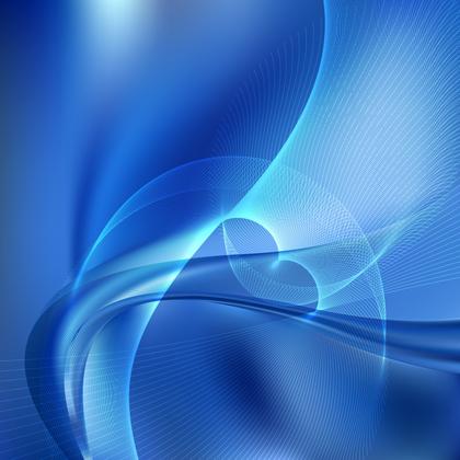 Abstract Dark Blue Wavy Lines Background Template