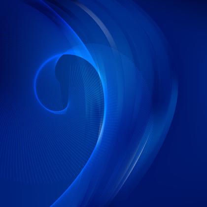 Abstract Dark Blue Curved Lines Background Vector Illustration