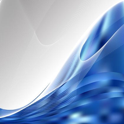 Dark Blue Curved Lines Background Vector Illustration