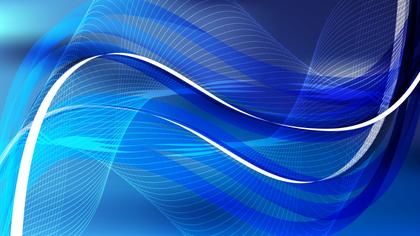 Dark Blue Wave Lines Background Design Template