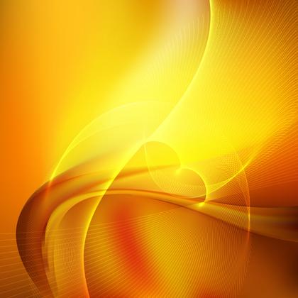Free Download Abstract Orange Wave Lines Background Design Template