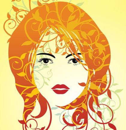 Beautiful Summer Girl Vector Art
