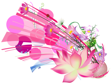 Beautiful Pink Lotus Flower Vector Free