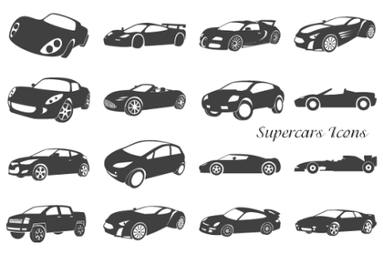 Free Supercars Icons Vector