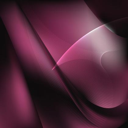 Abstract Pink and Black Flow Curves Background Vector Image