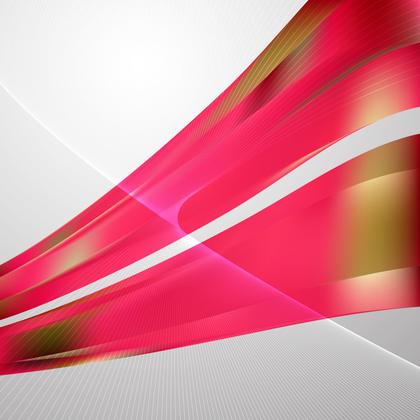 Abstract Pink and Gold Wave Lines Background Design Template