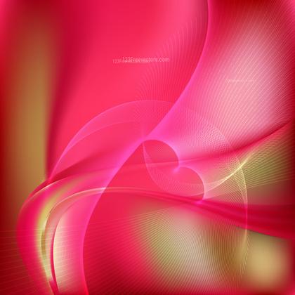 Pink and Gold Wave Lines Background