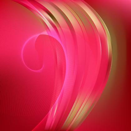 Abstract Pink and Gold Flow Curves Background