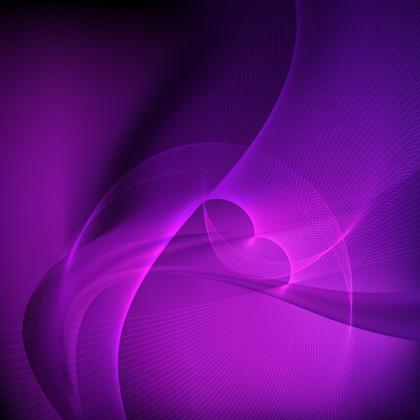 Purple and Black Flowing Curves Background