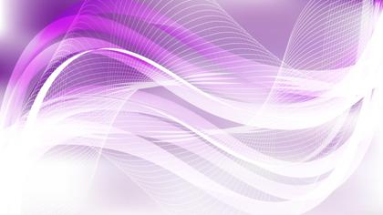 Abstract Purple and White Wave Lines Background Design Template