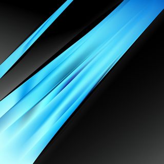 Blue and Black Abstract