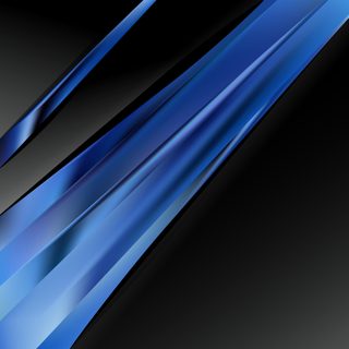 Blue and Black Abstract