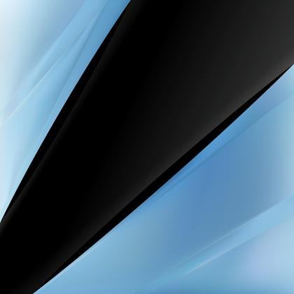 Abstract Blue and Black Composition