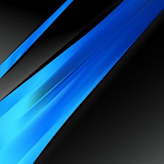 Blue and Black Abstract