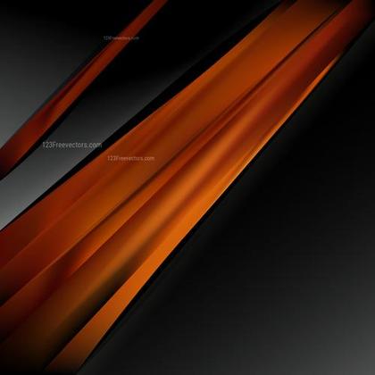 Orange and Black Abstract