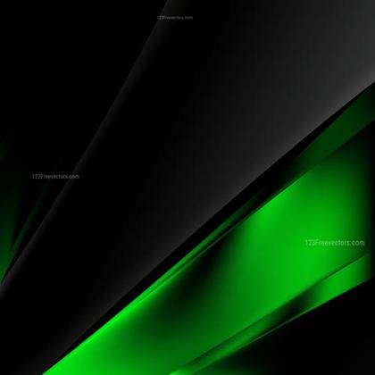 Green and Black Abstract Design
