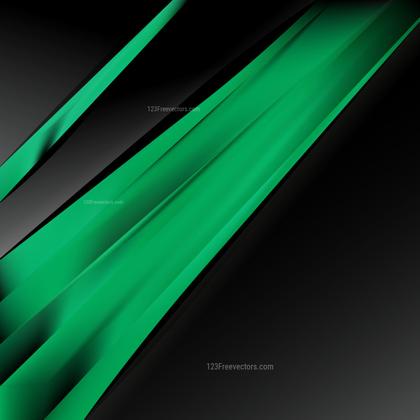 Green and Black Abstract Design