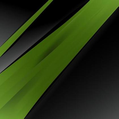 Green and Black Abstract