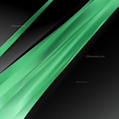 Green and Black Abstract Design