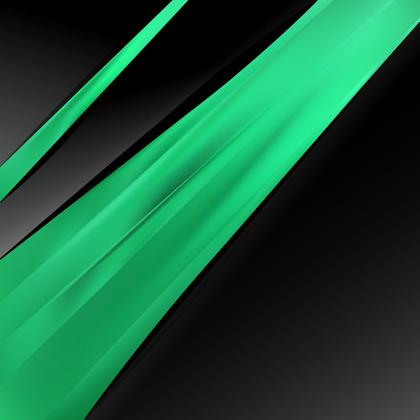 Green and Black Abstract