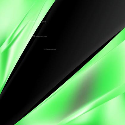 Green and Black Abstract Design
