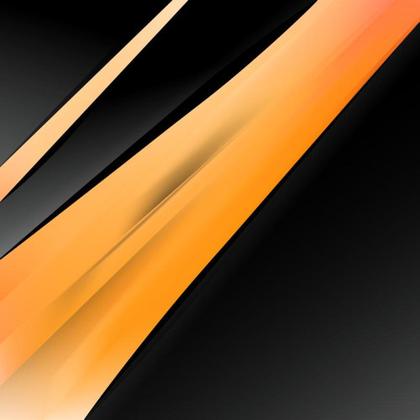 Orange and Black Abstract