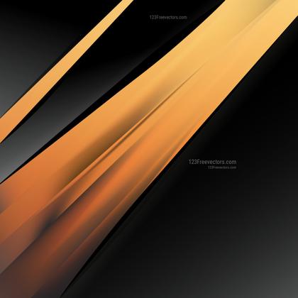 Orange and Black Abstract