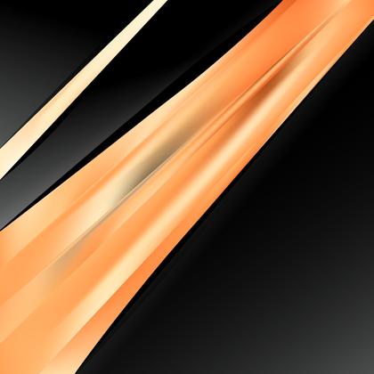 Orange and Black Abstract