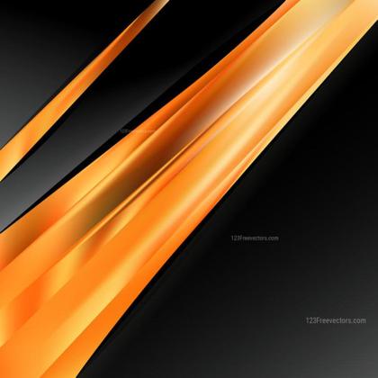 Orange and Black Abstract