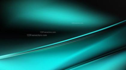 Teal Wave Abstract